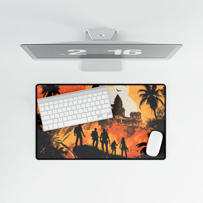 Cityscape: Modern Minimalist Artwork - Desk Mat