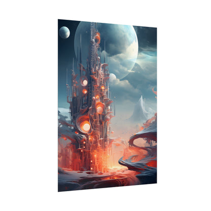 Cyber Dreams: Abstract Artwork - Poster