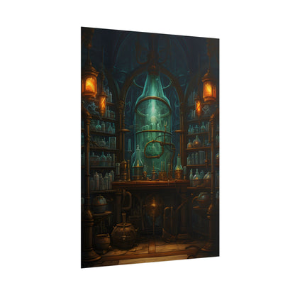 Mysterious Lab Test: Scientific Experiment in Progress - Poster