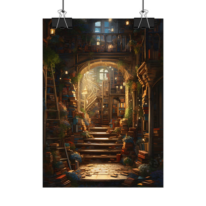 Magical Bookshop: Cozy Artwork of a Charming Bookshop - Poster