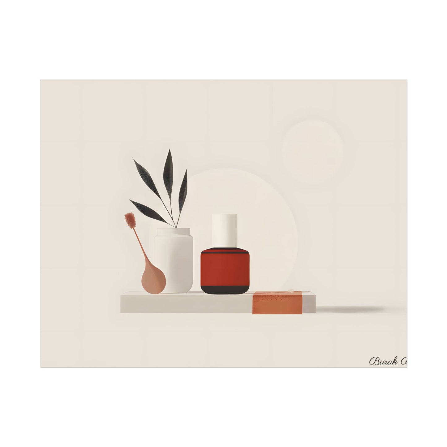 Minimalist Electronic Device: Bold Modern Art Illustration - Poster