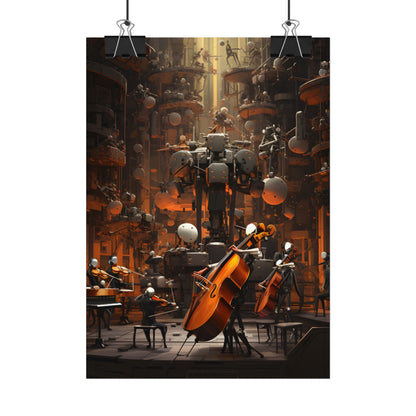 6 Sentient Robot Musicians: A Symphony of Artistic Expression - Poster
