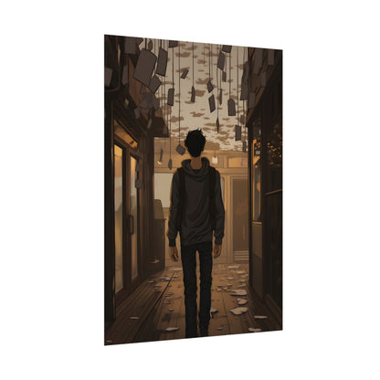 Candid Moment: A Person's Story in an Indoor Setting - Poster