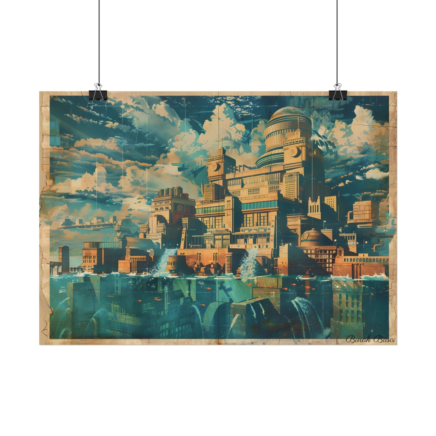 Vintage Travel Poster: Explore The Underwater Destination - Poster