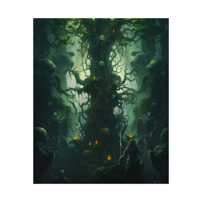 Mystical Forest Guardians: Ancient Tree Spirits Unite - Poster