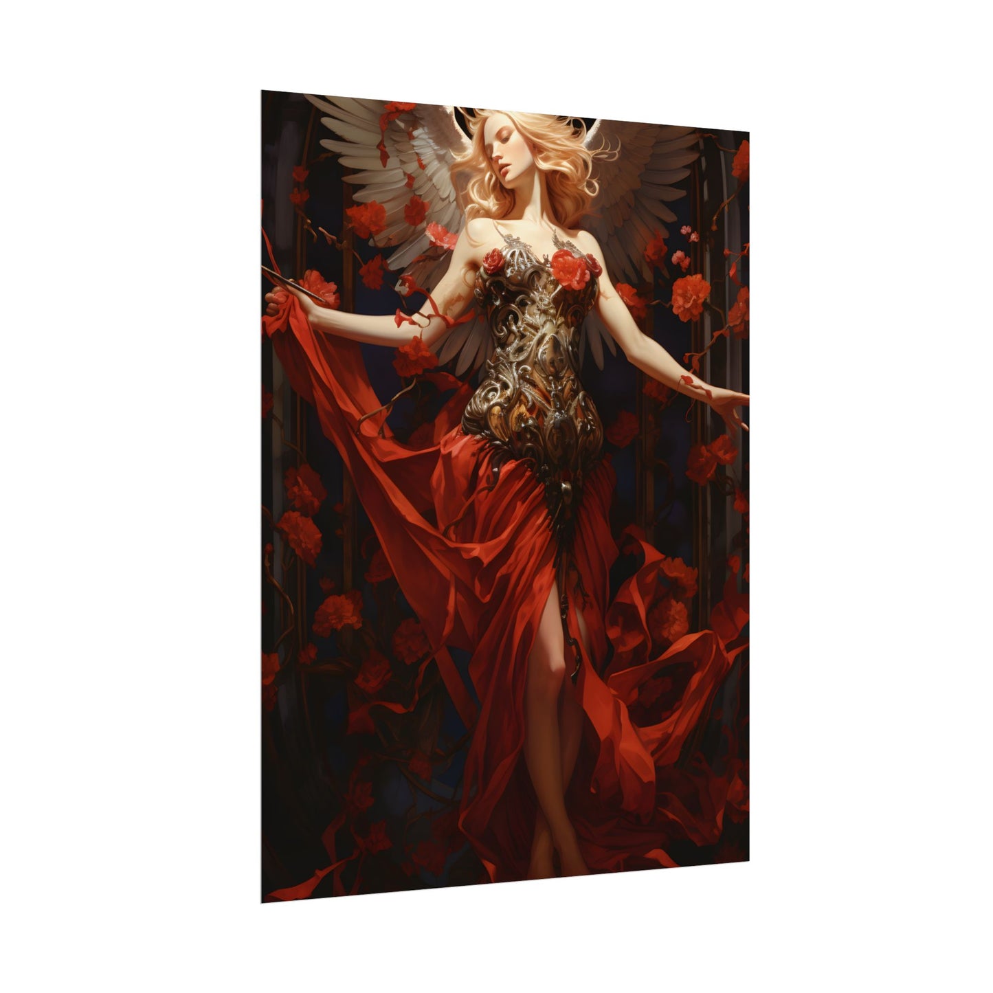 Enigmatic Guardian: A Figure of Mysterious Presence - Poster