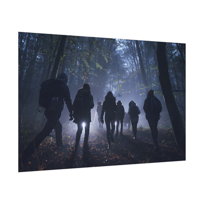 Mysterious Forest Adventure: Exploring with Courage - Poster