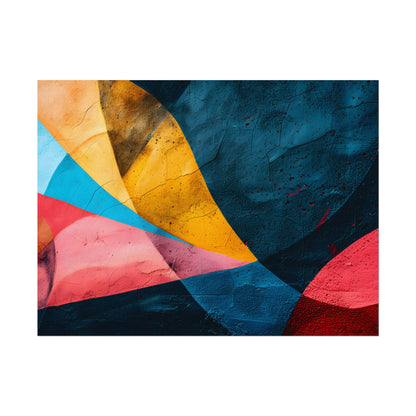 Vibrant Abstract Textured Design: Colorful Artwork - Poster