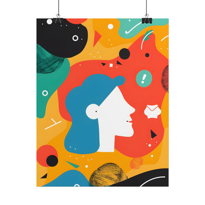 Vibrant Growth Mindset: Colorful Motivation Art - Poster