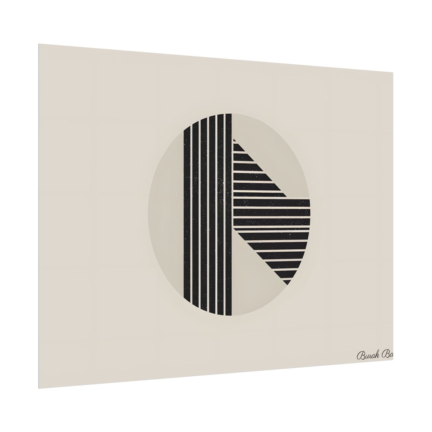 Modern Minimalist Poster: Bold Typography and Geometric Forms - Poster
