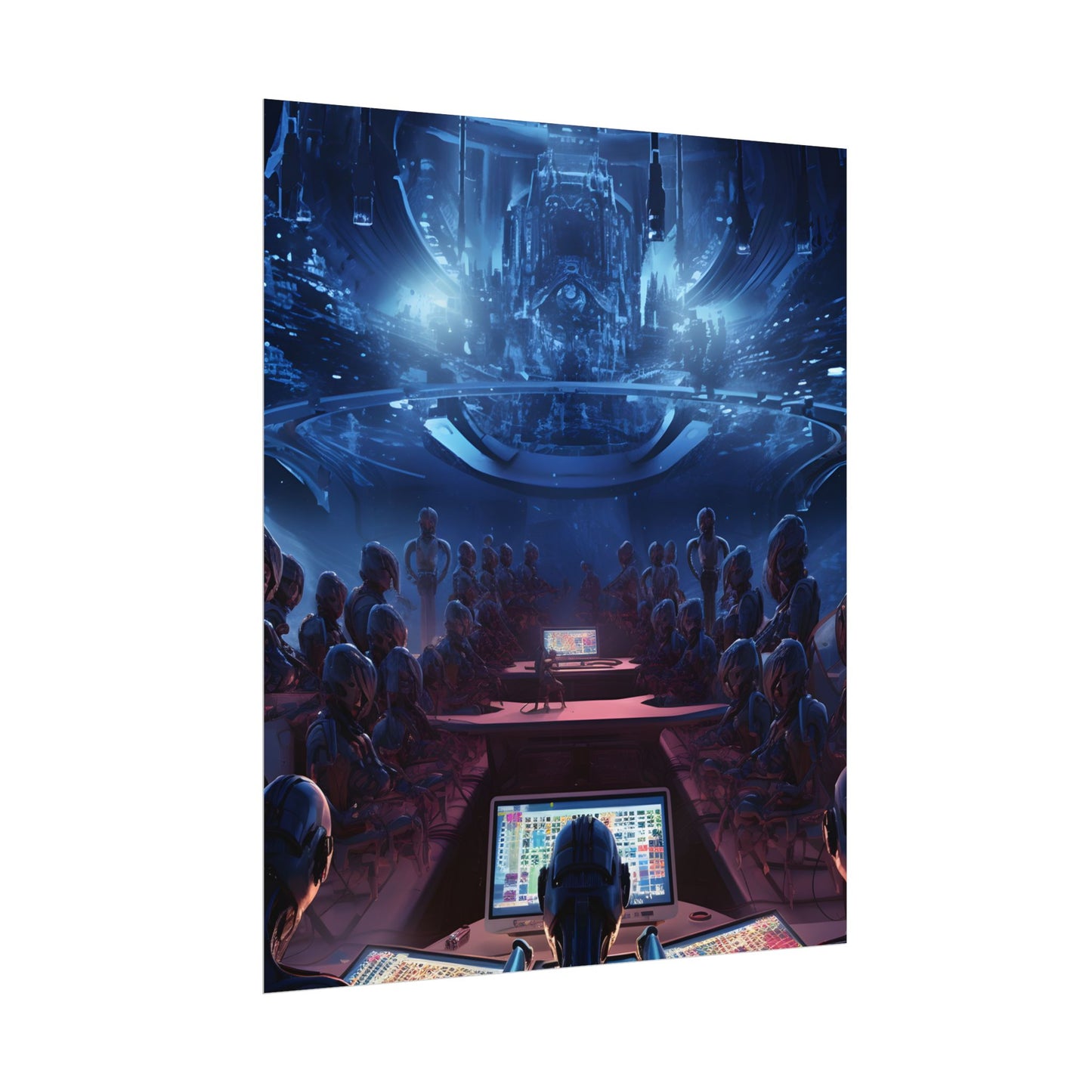 Futuristic Robot Orchestra: Musical Performance Art - Poster