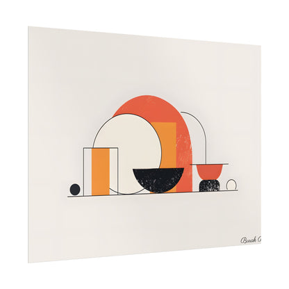 Minimalist Digital Product Design: Bold Block Artwork - Poster