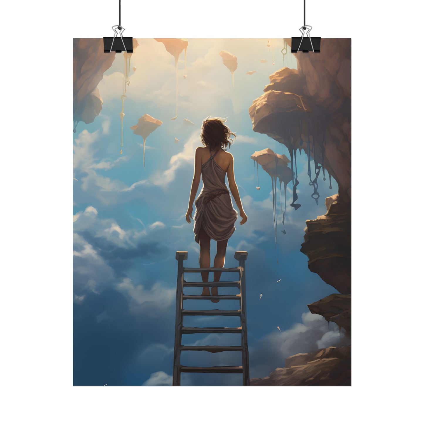 Casual Moment: Person Outdoor Portrait - Poster