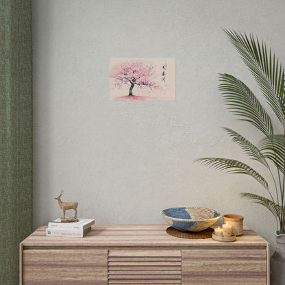 Japanese Cherry Blossom Art: Springtime Painting - Poster