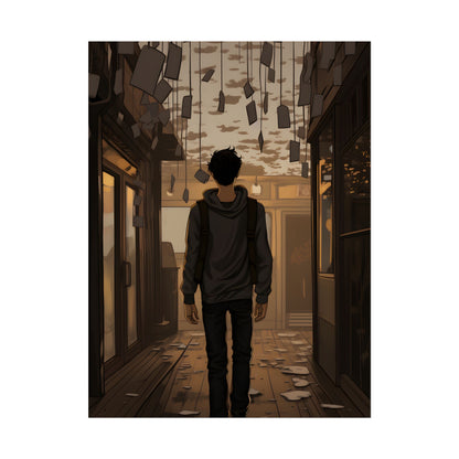 Candid Moment: A Person's Story in an Indoor Setting - Poster