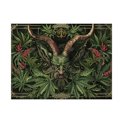 Victorian Devil: Dark Ominous Illustration - Poster