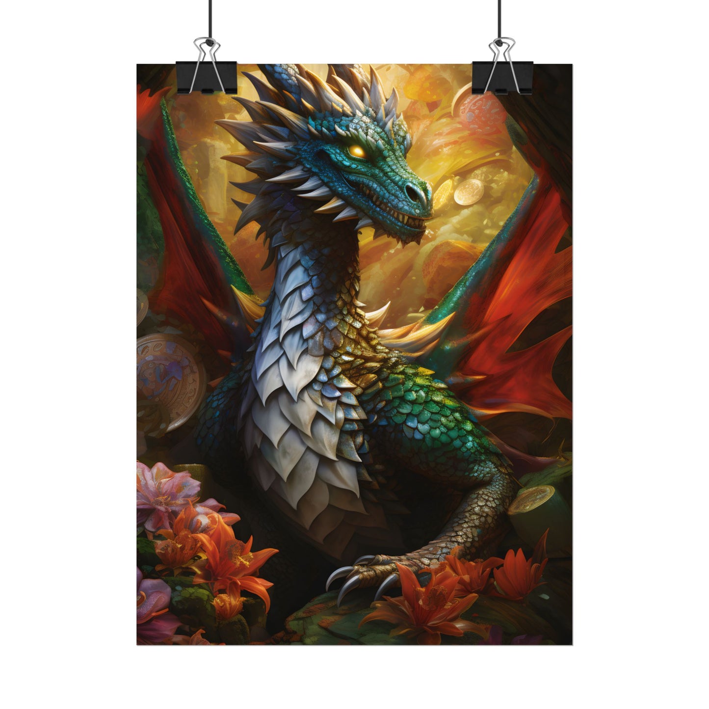 Epic Fantasy Dragon: Ancient Guardian of Wonder - Poster