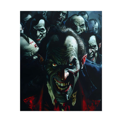 Mischievous Vampires: Gothic Group Artwork - Poster