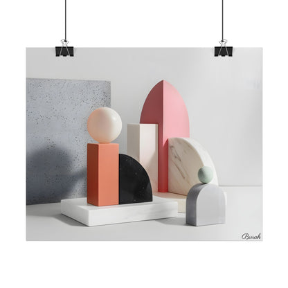 Minimalist Black & White Geometry Product Design: Artwork - Poster