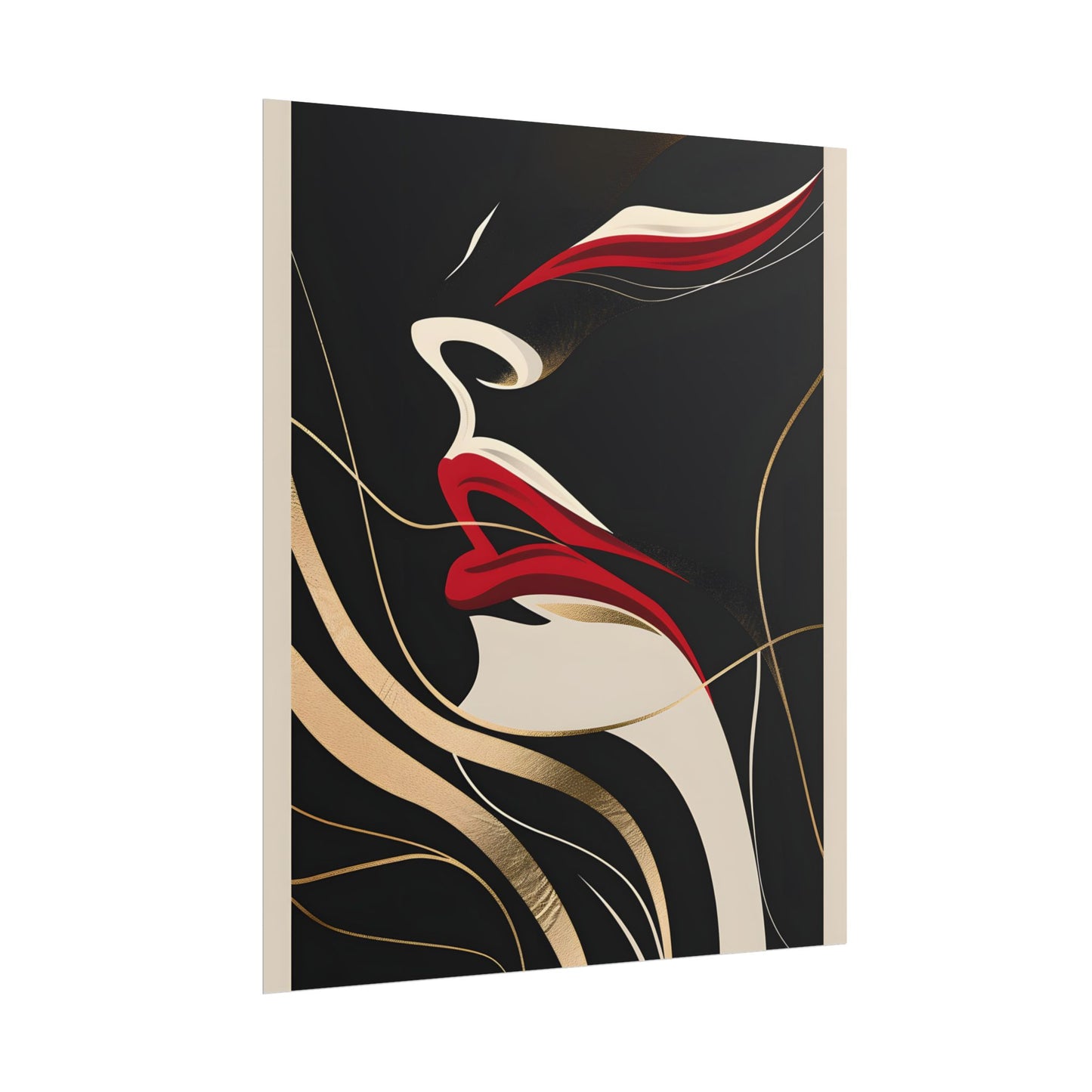 Elegant Art Nouveau Peacock: Timeless Vintage Beauty - Poster