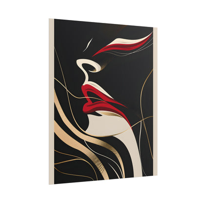 Elegant Art Nouveau Peacock: Timeless Vintage Beauty - Poster