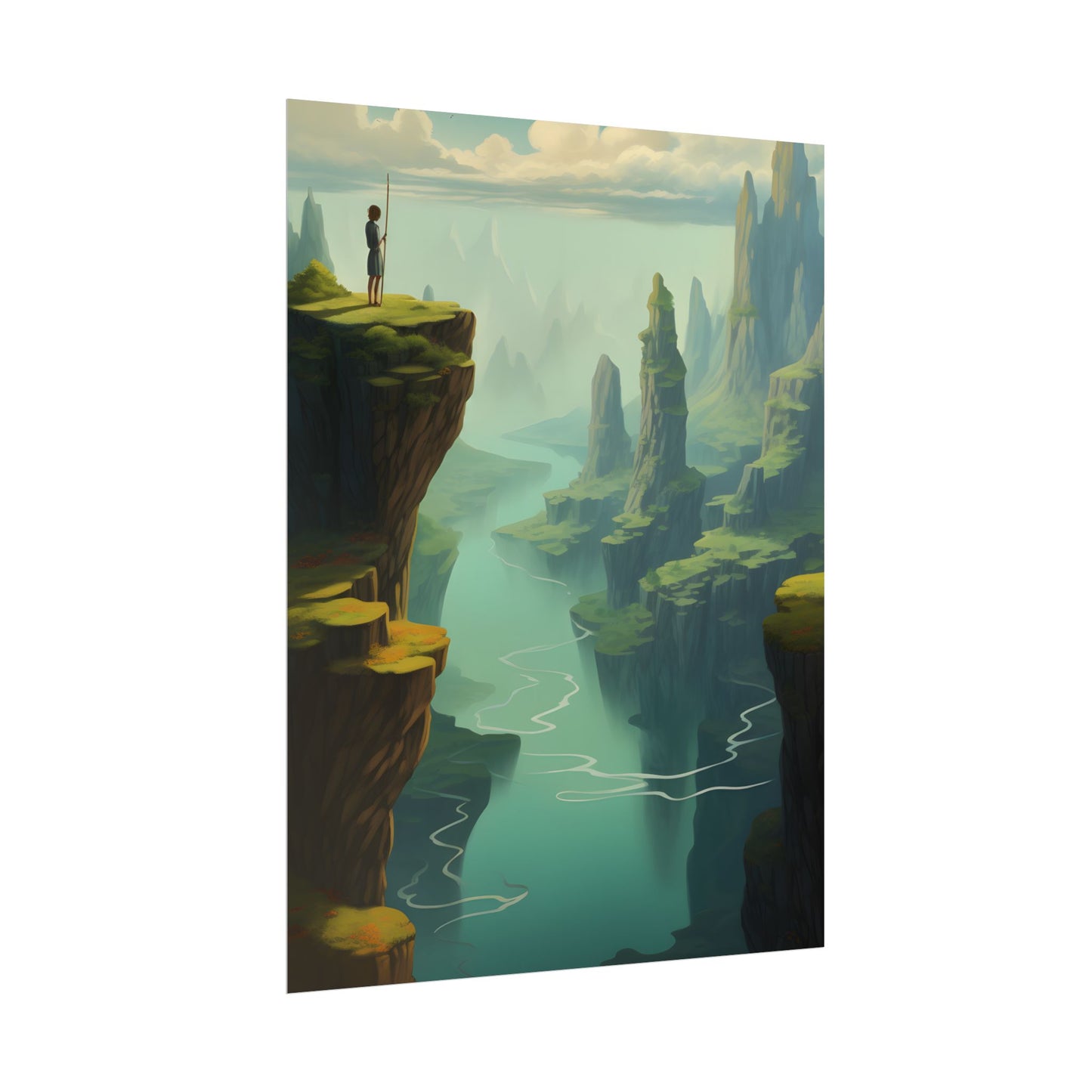 Outdoor Landscape: Desert Rock Formation Digital Art - Poster