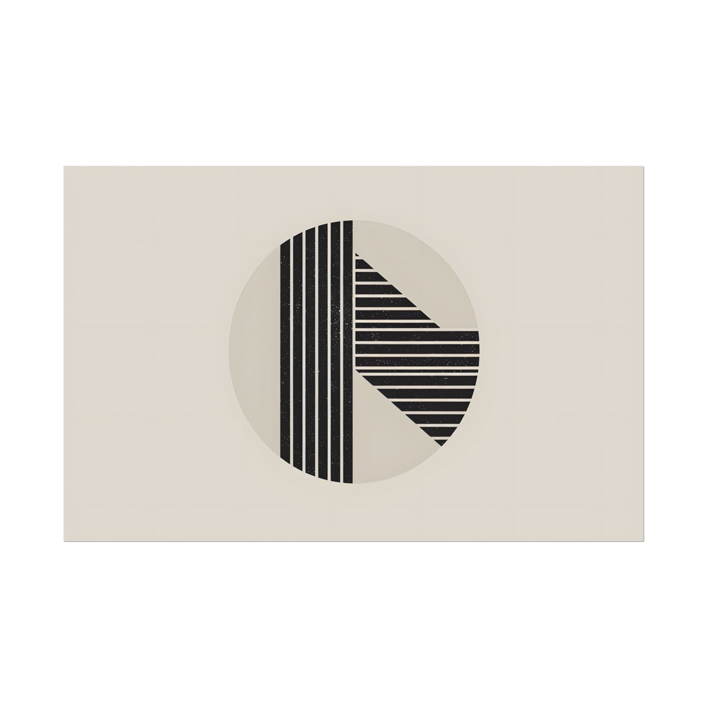 Modern Minimalist Poster: Bold Typography and Geometric Forms - Poster