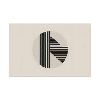 Modern Minimalist Poster: Bold Typography and Geometric Forms - Poster