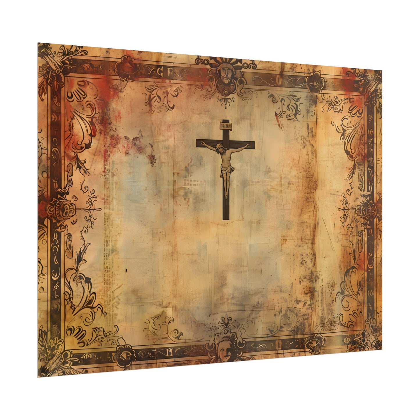 Vintage Biblical Art Print: A Historical Scene - Poster