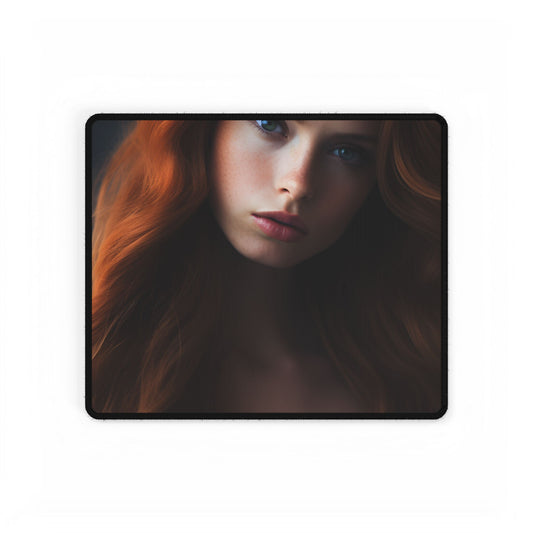 Confident Redhead Model: Empowered Super Sexy Artwork - Desk Mat