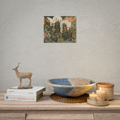 Comic Book Style Iconic Mask: Bold Lines and Dramatic Details - Poster