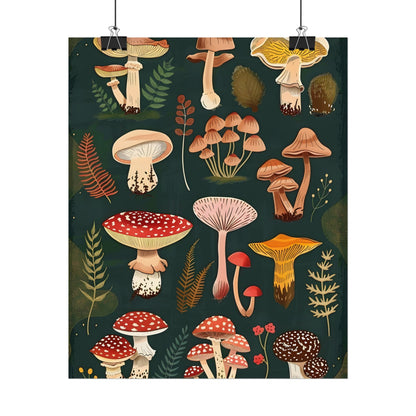 Vibrant Mushroom Poster: 2024 Batch - Poster