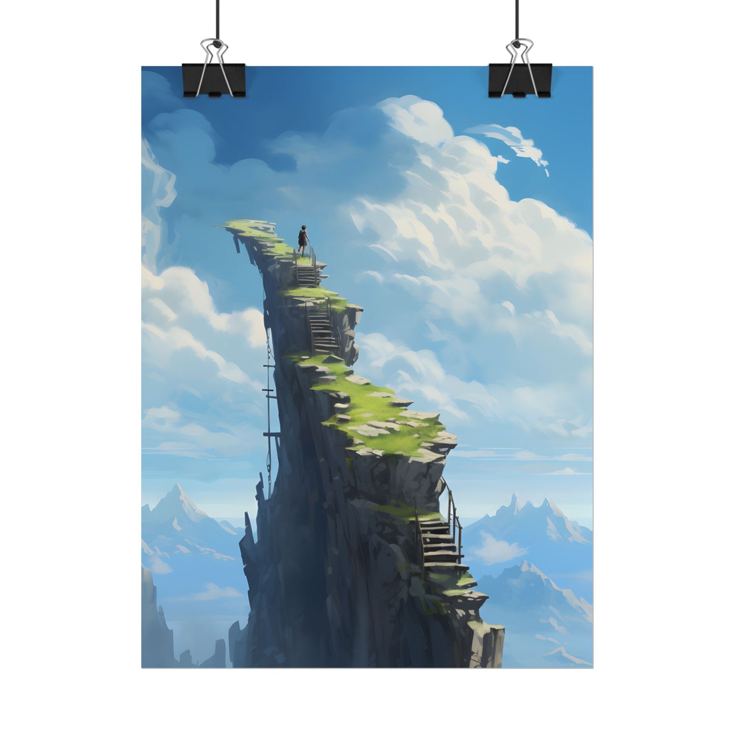 Beautiful Outdoor Moment: A Serene Person in Nature - Poster
