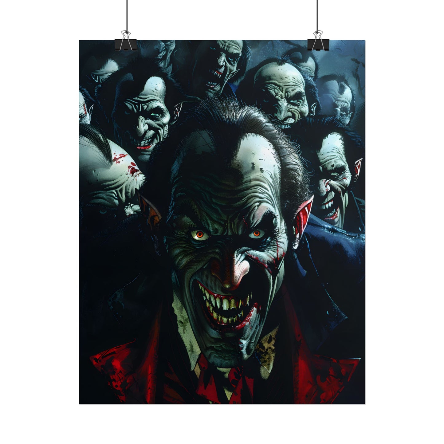 Mischievous Vampires: Gothic Group Artwork - Poster