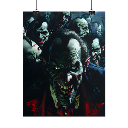 Mischievous Vampires: Gothic Group Artwork - Poster