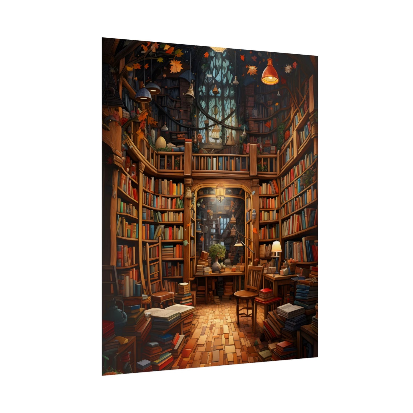 Charming Magical Bookshop: Cozy Book Lover's Paradise - Poster
