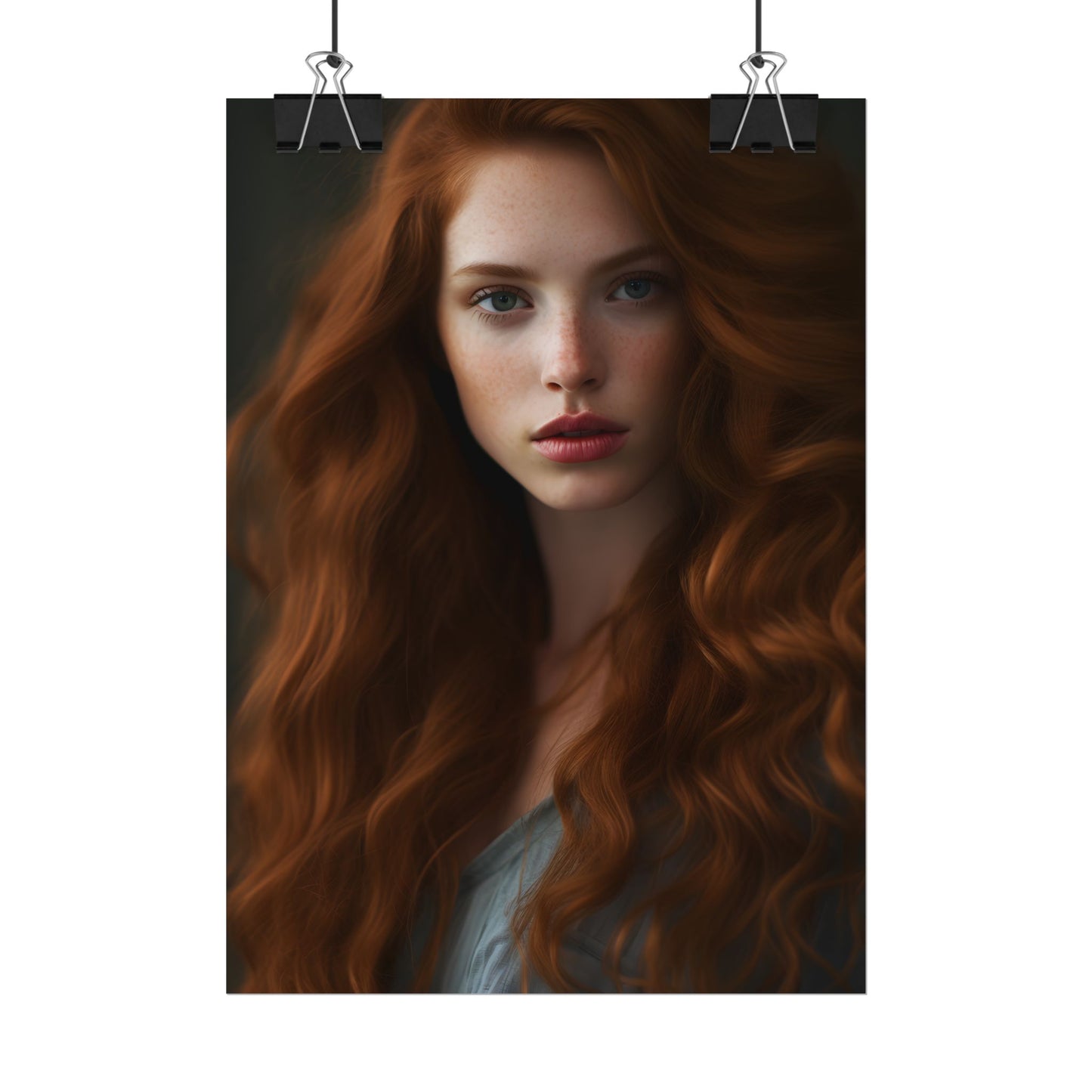 Redheaded Woman: Natural Beauty - Poster