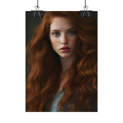 Redheaded Woman: Natural Beauty - Poster