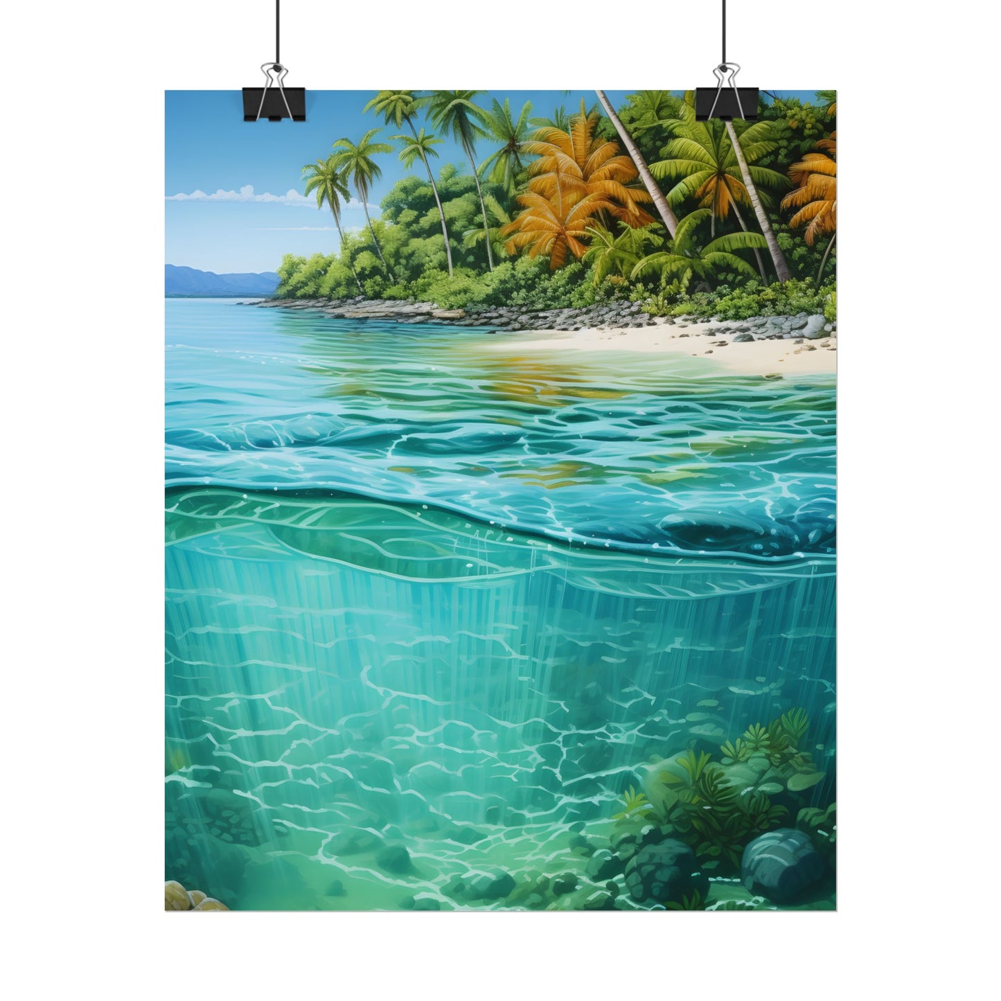 Tropical Island Paradise: Serene Natural Beauty - Poster
