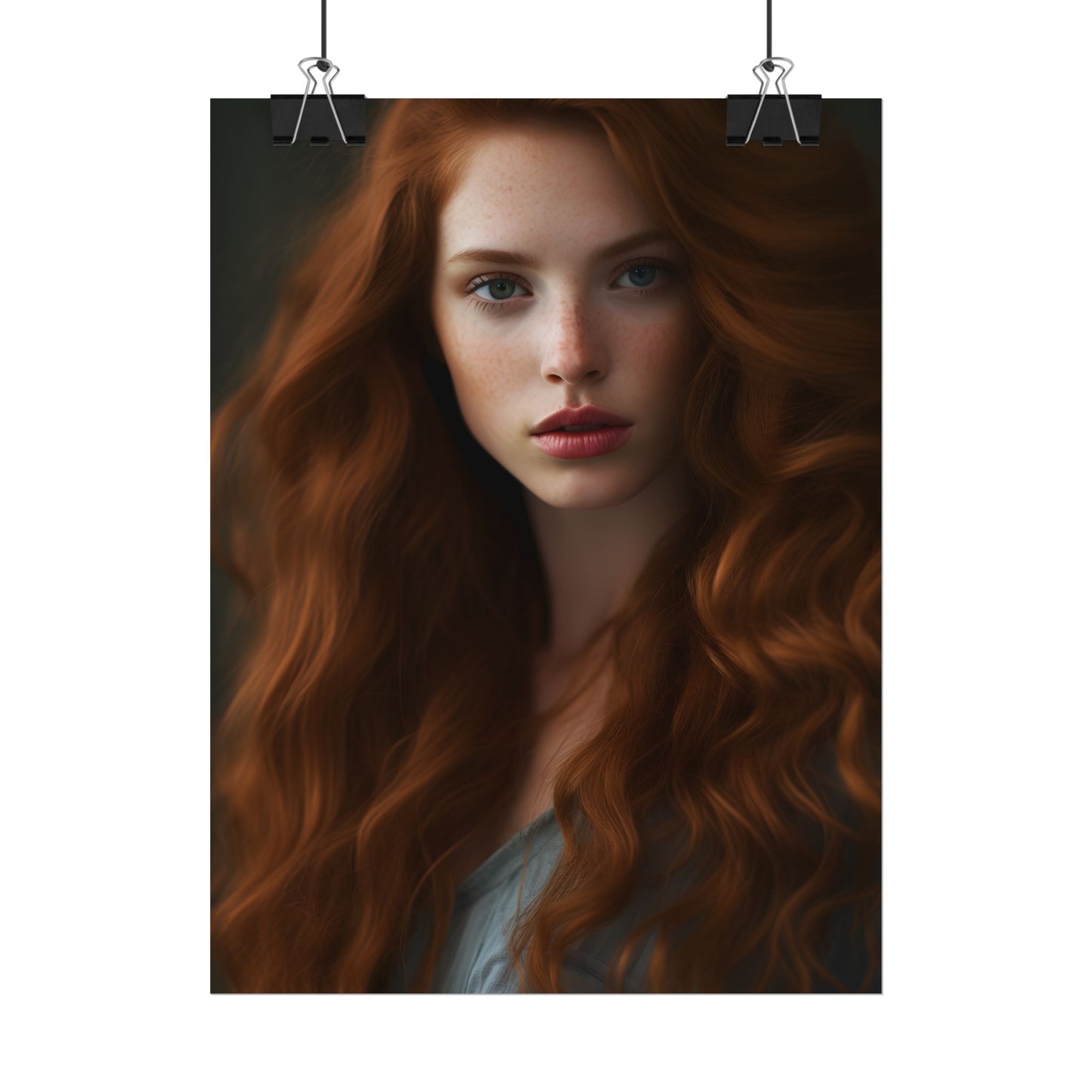 Redheaded Woman: Natural Beauty - Poster