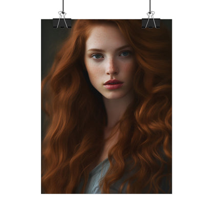 Redheaded Woman: Natural Beauty - Poster