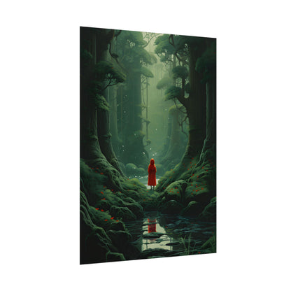 Casual Outdoors: Person in Nature Artwork - Poster