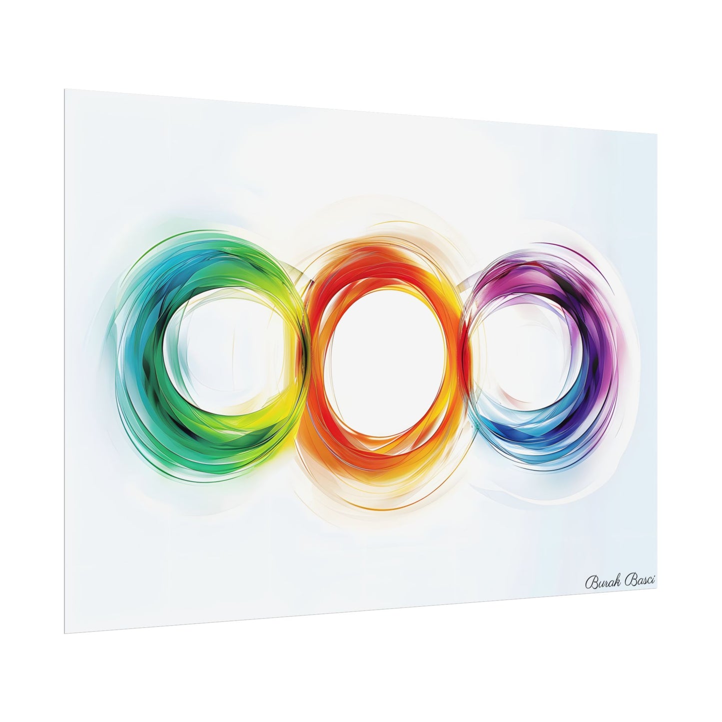 Colorful Swirls: Graphic Art Design - Poster