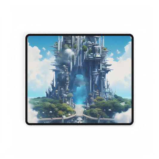 Breathtaking Floating City: Columbia's Skybound Metropolis - Desk Mat