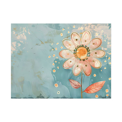 Whimsical Growth Mindset Flower: Blooming Art - Poster