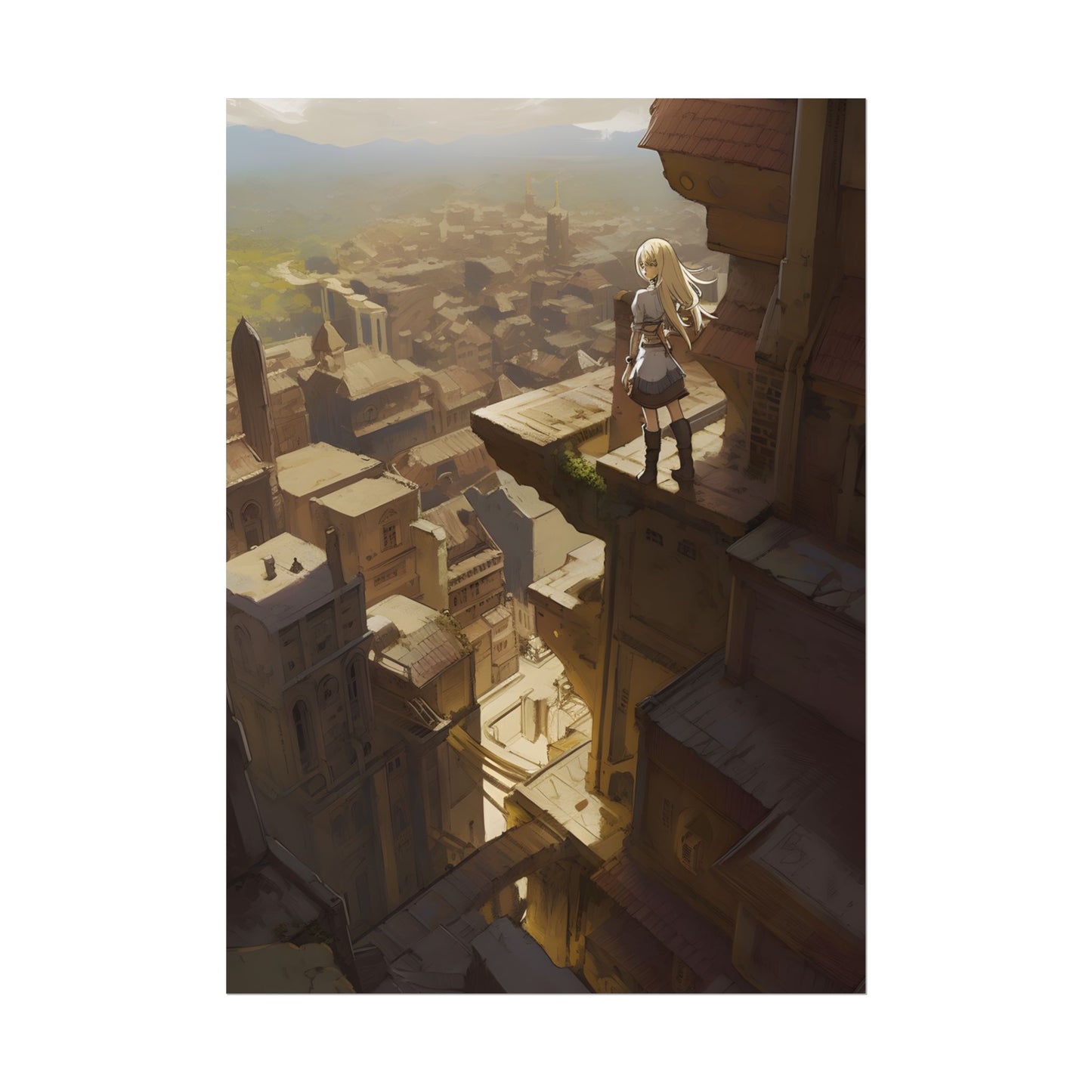 Peaceful Moments: Birds Soar High in Tranquility - Poster