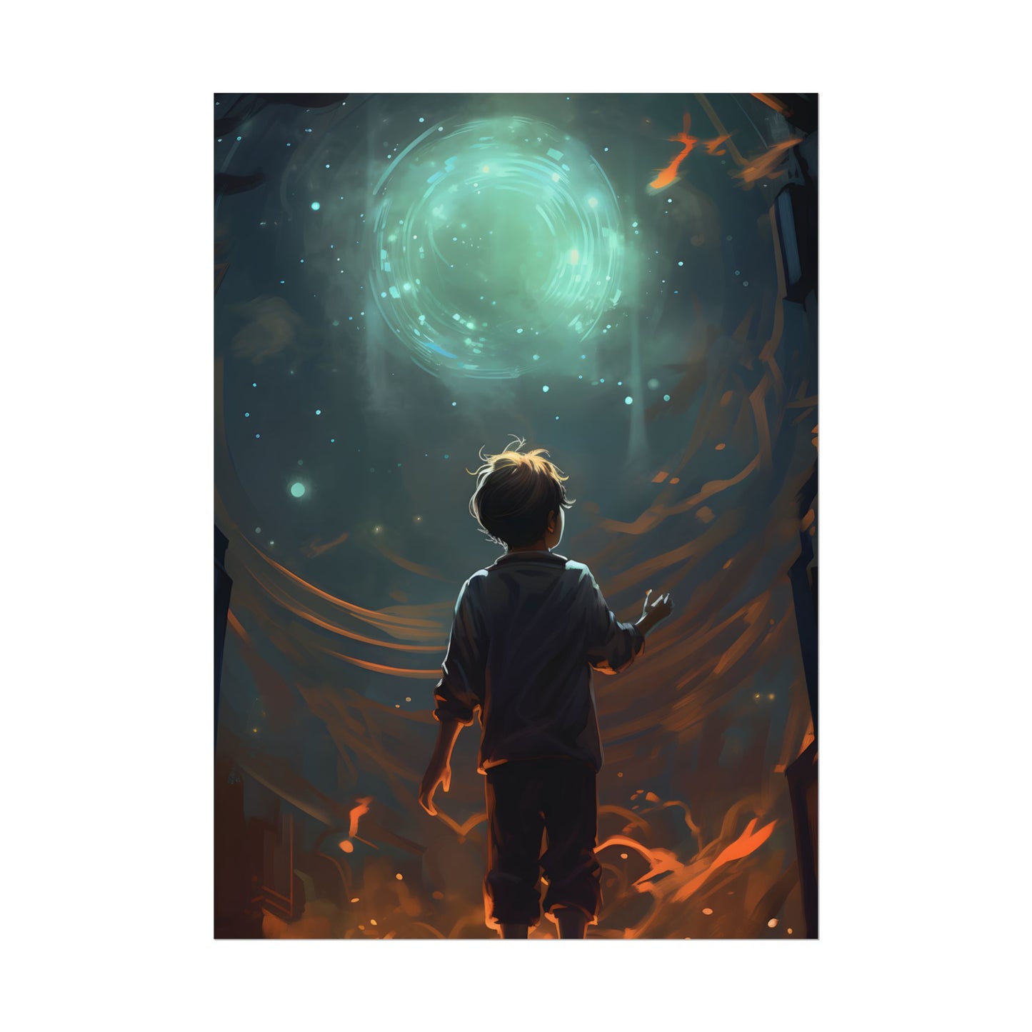 Mobile Life: A Moment in Time - Digital Art - Poster