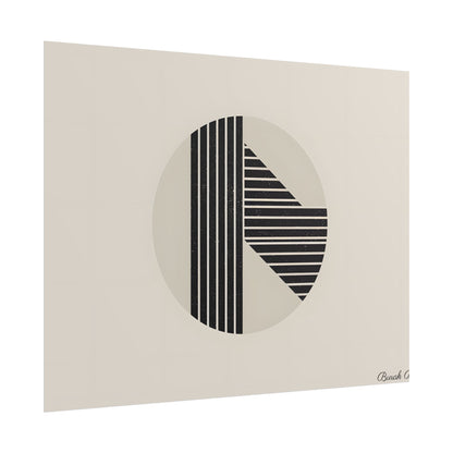 Modern Minimalist Poster: Bold Typography and Geometric Forms - Poster