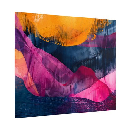 Vibrant Abstract Art: Organic Patterns in Modern Colors - Poster