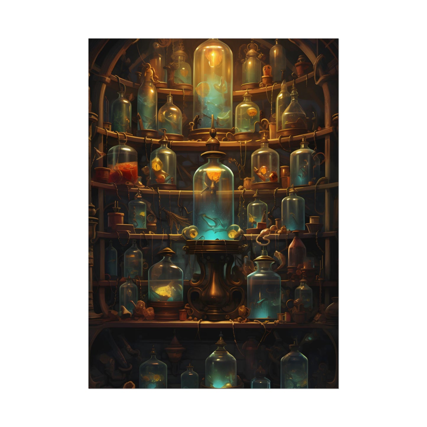 Lab Curiosities: Mysterious Research Space Artwork - Poster